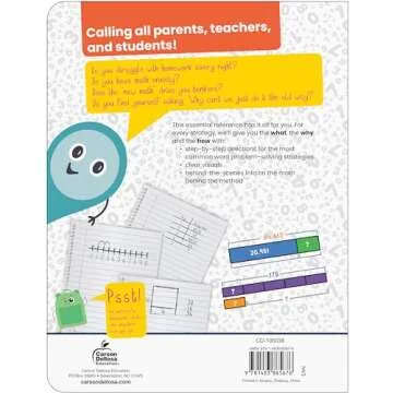 Carson Dellosa Break It Down Grades 3-5 Word Problem Strategies Math Reference Book, 3rd, 4th, & 5th...