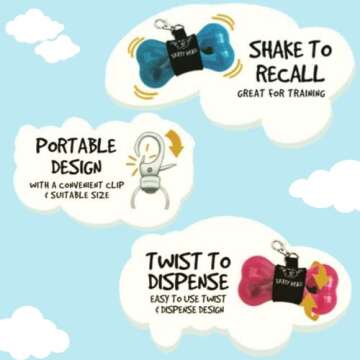 Tatty Head Dog Treat Dispenser and Training Aid (Individual, Bright Red)