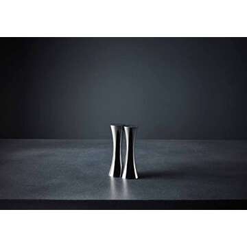 nambe Kissing Salt & Pepper Shakers | 2-Piece Set | Kitchen Tool | Salt Sugar Spice Pepper Seasoning Bottle for Table, RV, Camp, BBQ | 1.5-Ounce | Made of Metal Alloy | Designed by Karim Rashid