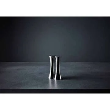 nambe Kissing Salt & Pepper Shakers | 2-Piece Set | Kitchen Tool | Salt Sugar Spice Pepper Seasoning Bottle for Table, RV, Camp, BBQ | 1.5-Ounce | Made of Metal Alloy | Designed by Karim Rashid