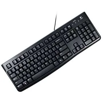 Logitech K120 USB Wired Standard Keyboard - Reliable & Durable