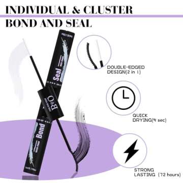 DIY Lash Extension Kit 280 PCS Individual Eyelash Extension Kit 0.07C 9-16MIX 30D 40D Cluster Lashes Kit Lash Glue Remover for Eyelash Extensions (Kit-30D40D-0.07C,9-16MIX)