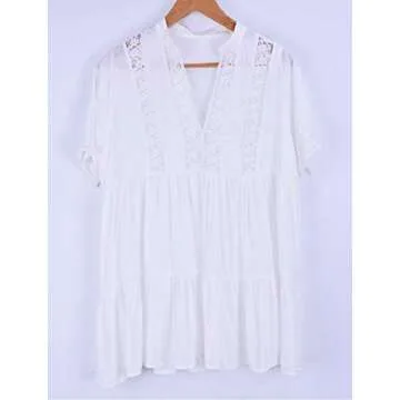 Bsubseach Stylish White Beach Cover Up for Women