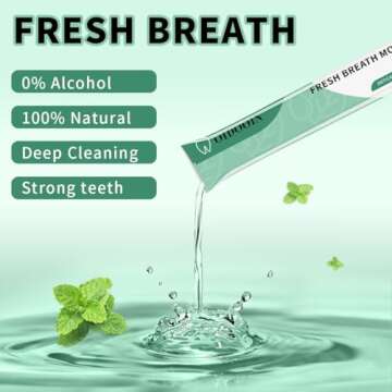 Travel Size Mouthwash Individual Mini Mouthwash for Fresh Breath,for After Meals, Hotels Portable Travel Mouthwash Bulk (Pack of 20)