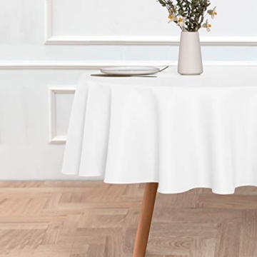 sancua 60 Inch Round Tablecloth - Durable & Elegant
