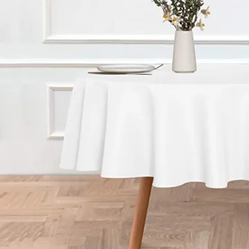 sancua 60 Inch Round Tablecloth - Durable & Elegant