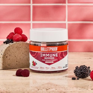 Bulletproof Sugar-Free Raspberry Elderberry Gummies for Immunity