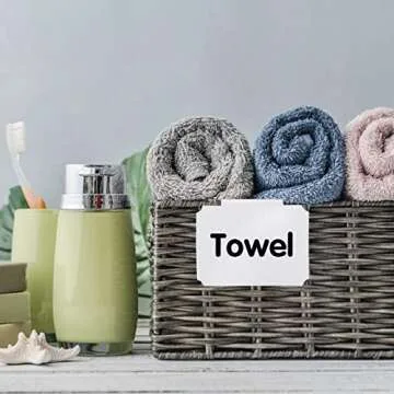 Versatile 12 Pieces Basket Labels Clip on Set for Organization