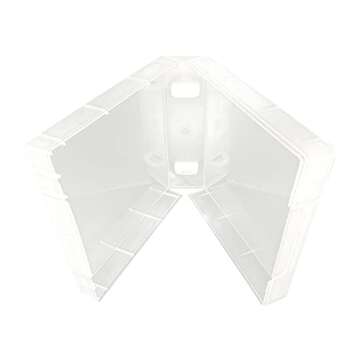 Clear Storage Square Cases 40mm for Wood Mounted Rubber Stamps - Ideal for Organizing Small Craft Su...