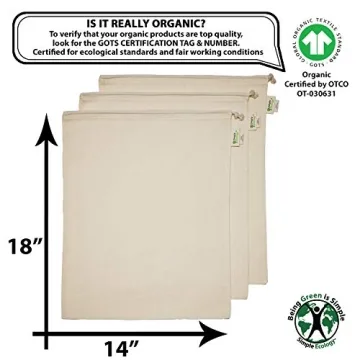 Eco-friendly Reusable Grocery Produce Bags - 3 Pack
