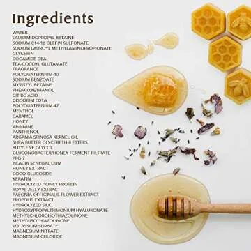 &honey Shampoo & Conditioner Set Organic Hair and Scalp Care for Intense Cleansing and Hydration - Moisture-Enhancing Wash and Protection - Ideal for Straight, Curly, Curl, Kinky, Frizzy, Treated, Col