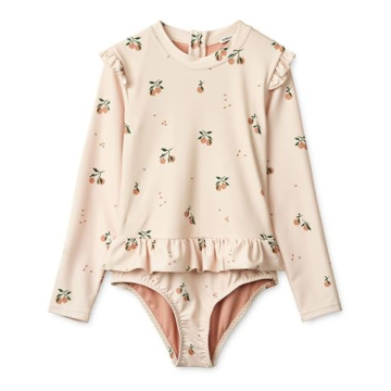 LDIOIF Toddler Girls Long Sleeve Swimsuit UPF 50+