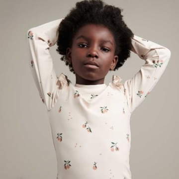 LDIOIF Toddler Girls Long Sleeve Swimsuit UPF 50+