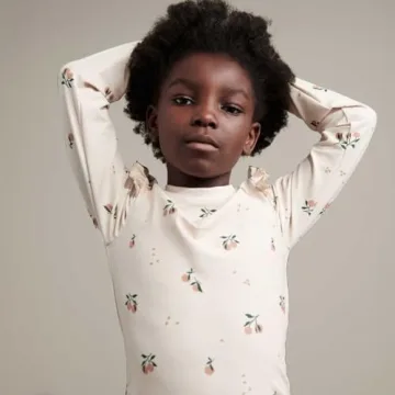 LDIOIF Toddler Girls Long Sleeve Swimsuit UPF 50+