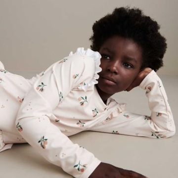 LDIOIF Toddler Girls Long Sleeve Swimsuit UPF 50+