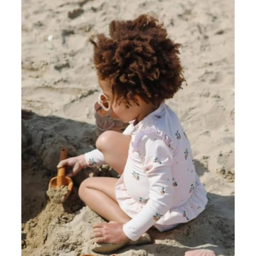 LDIOIF Toddler Girls Long Sleeve Swimsuit UPF 50+