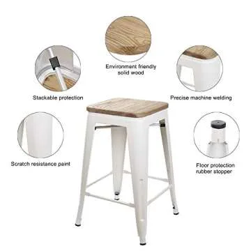 Stylish GIA Toolix 24-Inch Counter-Height Stools