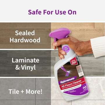 Rejuvenate High Performance All-Floors and Hardwood No Bucket Needed Floor Cleaner Powerful PH Balanced Shine with Shine Booster Technology Low VOC Best in Class Products 32oz