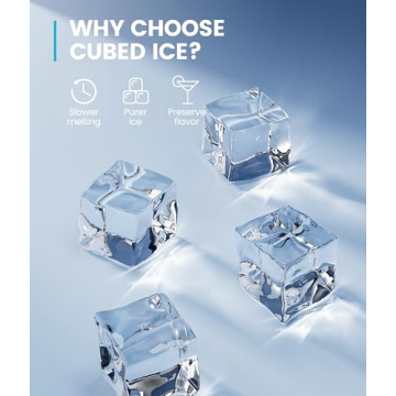 Ecozy Portable Ice Maker - 33lbs Daily Output & Self-Cleaning