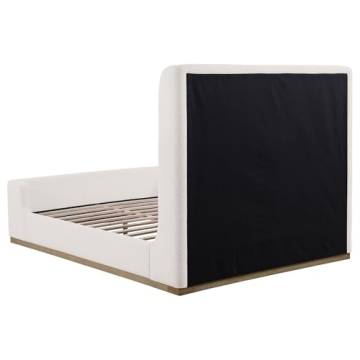 Elegant Coaster Nala Queen Sleigh Bed Frame in Cream