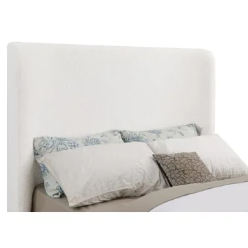 Elegant Coaster Nala Queen Sleigh Bed Frame in Cream