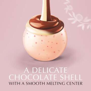 Lindt LINDOR Spring Neapolitan White Chocolate Truffles, Chocolates with Smooth, Melting Truffle Center, 8.5 Oz Bag