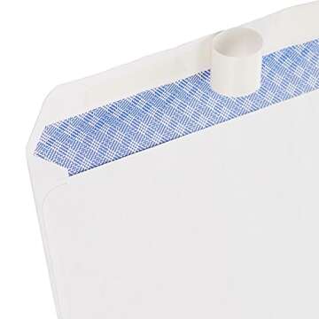 Amazon Basics #10 Security-Tinted Self-Seal Business Letter Envelopes, Peel & Seal Closure - 500-Pack, White