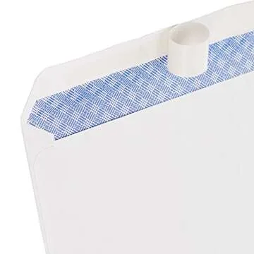 Amazon Basics #10 Security-Tinted Self-Seal Business Letter Envelopes, Peel & Seal Closure - 500-Pack, White