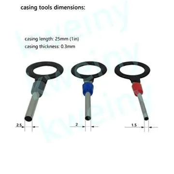 kweiny Auto Terminals Removal Key Tool Electrical Wiring Connector Release Pin(11 Pieces No Duplicate)