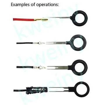 kweiny Auto Terminals Removal Key Tool Electrical Wiring Connector Release Pin(11 Pieces No Duplicate)
