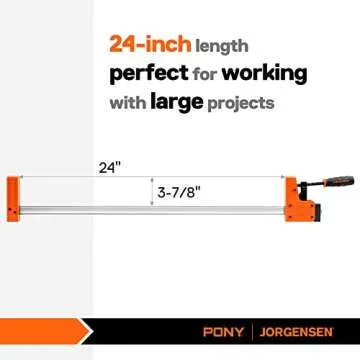 JORGENSEN 24-inch Bar Clamps - Heavy-Duty, Versatile 2-Pack