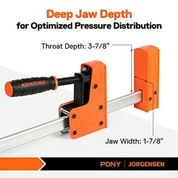 JORGENSEN 24" Bar Clamps for Woodworking - 2-pack