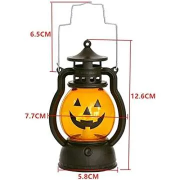 Children's Handheld Pumpkin Light Up Lantern Kids Led Lights Battery Operated Halloween Decor Pumpkin Light Indoor Outdoor Decoration Ornaments Horror Funny Expression (3-Pack)