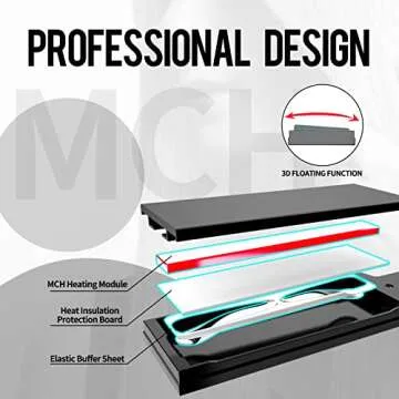 Professional Wide Titanium K&K Flat Iron 1.75 Inch Hair Straightener for Straight and Curly Hair (1 3/4 Inch)