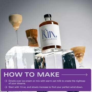 Kin Euphorics Dream Light Non-Alcoholic Soothing Serenity | Adaptogens & Botanicals for Restful Sleep | Reishi Mushroom, L-Theanine, Melatonin | Earthy Oak, Smoky Clove, Spicy Cinnamon | 16.9 fl oz