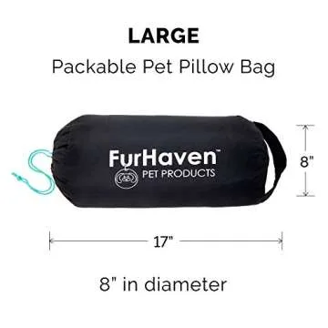 Furhaven Outdoor Travel Dog Bed - Washable & Portable for Dogs