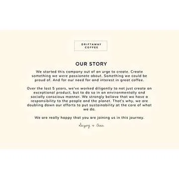 Driftaway Coffee Single Origin Customized Subscription