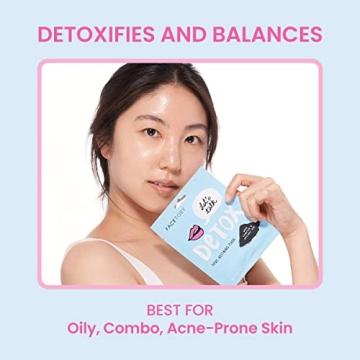 FACETORY K Beauty Face Mask Skin Care - CLASSIC 5 COLLECTION Sheet Mask Set | Natural Premium Korean Face Mask For All Skin Types - No Sulfates No Parabens (5 pc)