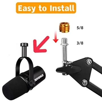 Adjustable SM7B & MV7 Boom Arm - Heavy Duty Mic Stand