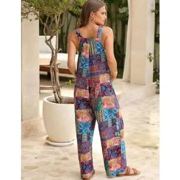 Himosyber Women's Floral Print Jumpsuit for Stylish Summertime
