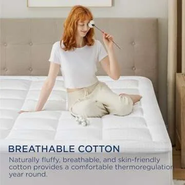 Bedsure Full Size Mattress Pad for Comfort and Support
