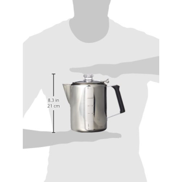 GSI Outdoors Percolator Coffee Pot with Silicone Handle