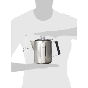 GSI Outdoors Percolator Coffee Pot with Silicone Handle
