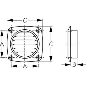 High-Quality White Polypropylene Sea Dog Thru Vent for Maximum Ventilation
