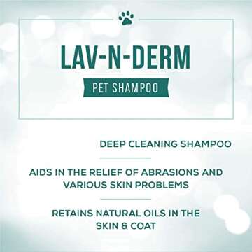 Nature's Specialties Lav-N-Derm Ultra Concentrated Calming Dog Shampoo for Pets, Makes up to 12.5 Ga...