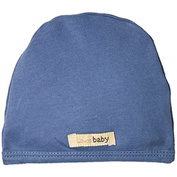 L'ovedbaby Unisex-Baby Newborn Organic Cute Cap, Gray, 0/3 Months