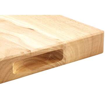 Durable Winco WCB-1824 Wooden Cutting Board for Chefs