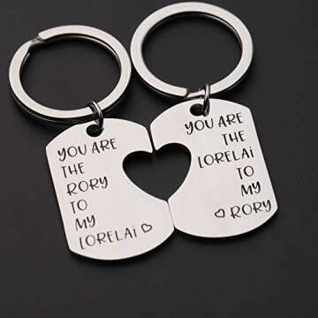 ENSIANTH Gilmore Girls Gift Mother Daughter Gift Keychain Set