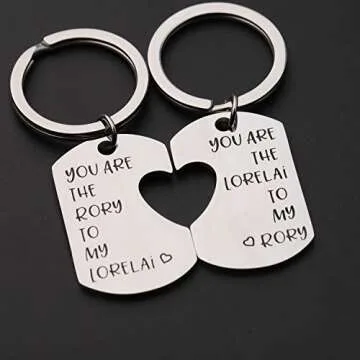 ENSIANTH Gilmore Girls Gift Mother Daughter Gift Keychain Set