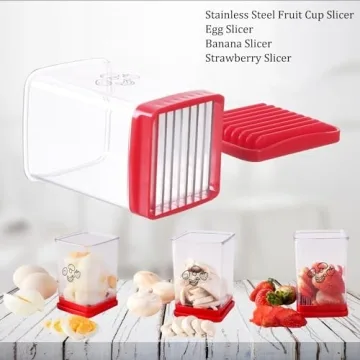 Fruit and Vegetable Speed Slicer with Push Plate